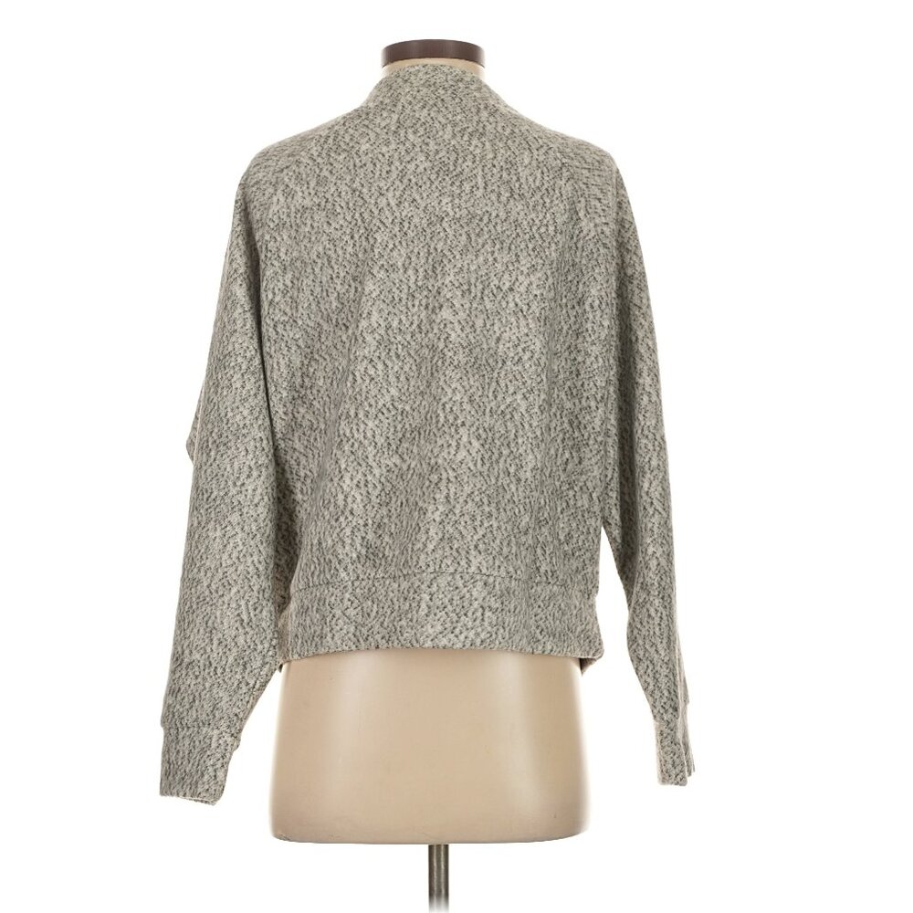 SOLD Madewell Brushed Bouclé Raglan-Sleeve Cardigan in Gray - Picture 5 of 13